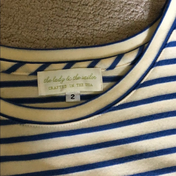 The Lady and the Sailor Cotton Stripe Tee Dress - Picture 2 of 6